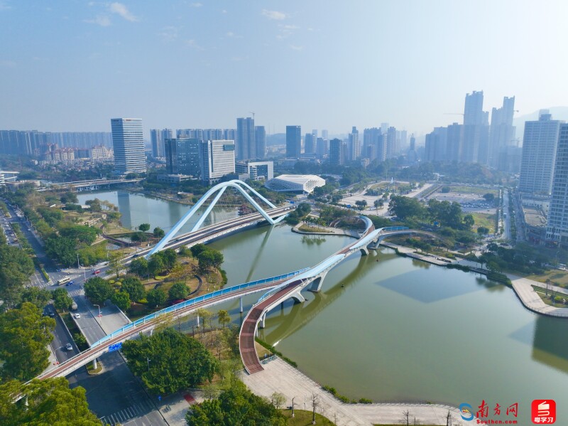 廣州南沙城市景觀圖。（攝：劉偉）