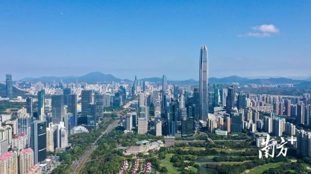 圖為深圳中心城區(qū)。