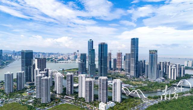 橫琴金融島。南方+記者 關(guān)銘榮 攝 橫琴金融島。南方+記者 關(guān)銘榮 攝