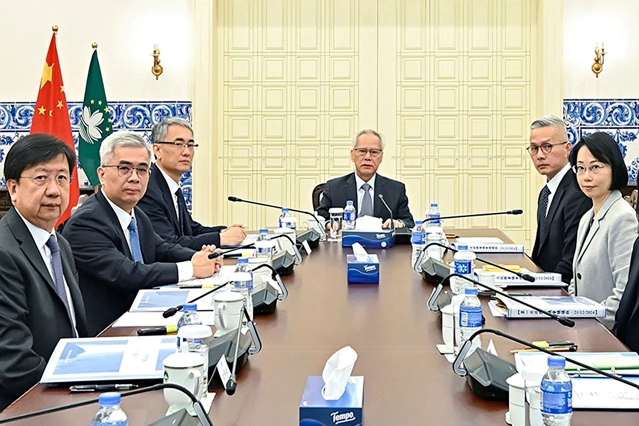 會議現場(圖源:澳門特區發布)。 會議現場(圖源:澳門特區發布)。