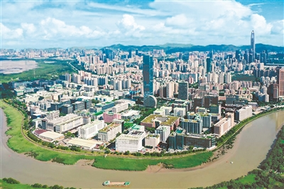  俯瞰河套深港科技創新合作區深圳園區。新華社記者 梁旭 攝