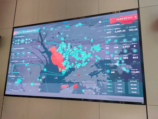 豐翼無(wú)人機(jī)的運(yùn)控平臺(tái)大屏 豐翼無(wú)人機(jī)的運(yùn)控平臺(tái)大屏