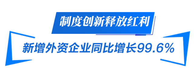 制度創新釋放紅利 新增外資企業同比增長99.6% 制度創新釋放紅利 新增外資企業同比增長99.6%