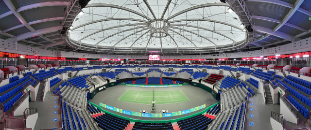 橫琴國際網(wǎng)球中心—中心球場。