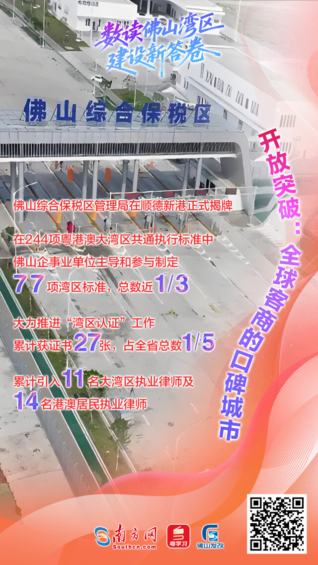 一組海報帶你數讀佛山灣區建設新答卷